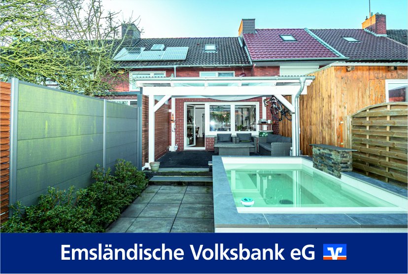 Meppen: RESERVIERT: Willkommen zu Hause in Meppen: Gemütliches Reihenmittelhaus mit Pool ! Meppen: RESERVIERT: Willkommen zu Hause in Meppen: Gemütliches Reihenmittelhaus mit Pool !