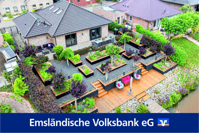 Rhede (Ems): Exklusiver Bungalow mit Traumlage und Bootsanleger in Rhede (Ems) 