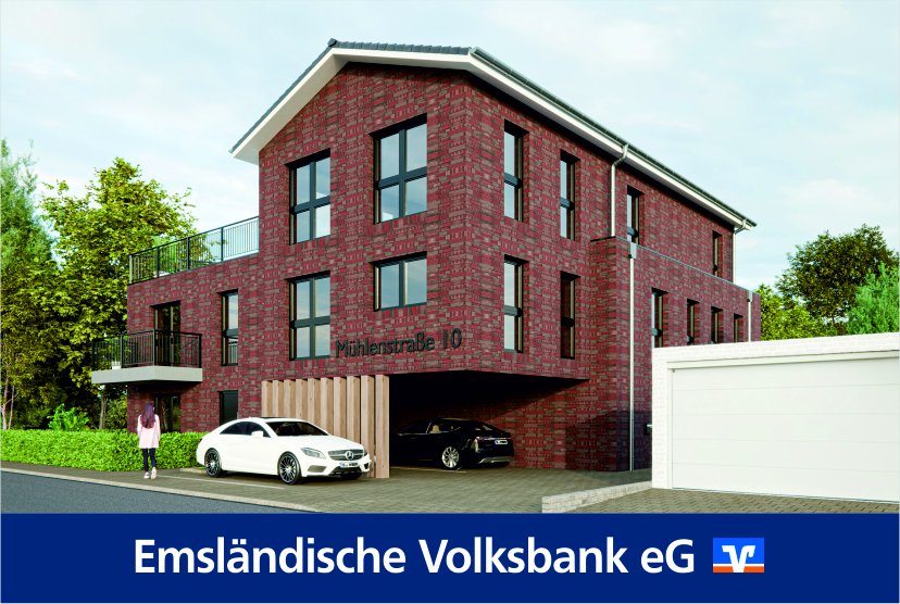 Meppen: RESERVIERT: Neubau Penthauswohnung mit Dachterrasse in der Neustadt! KfW förderfähig! Meppen: RESERVIERT: Neubau Penthauswohnung mit Dachterrasse in der Neustadt! KfW förderfähig!