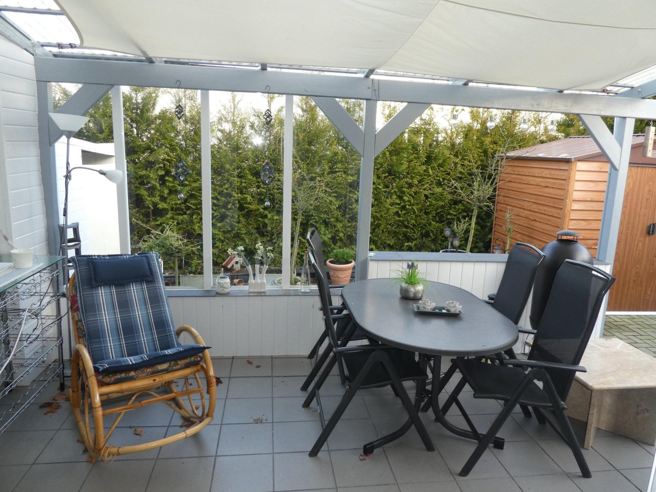 Überdachte Terrasse