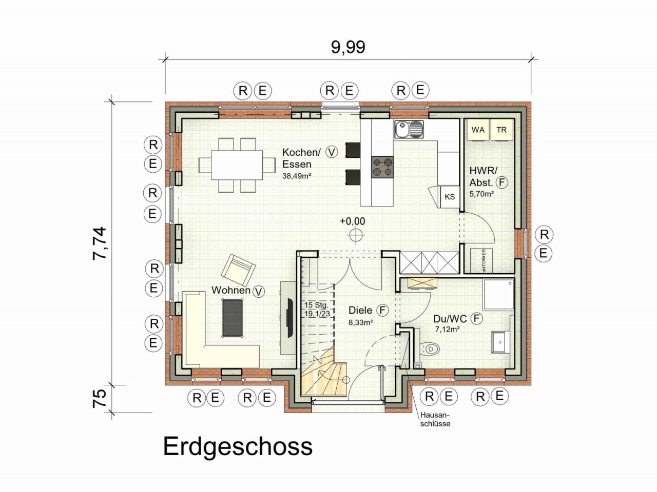 3_403 Aufteilung Erdgeschoss (Angaben ohne Gewähr) 3_403 Aufteilung Erdgeschoss (Angaben ohne Gewähr)