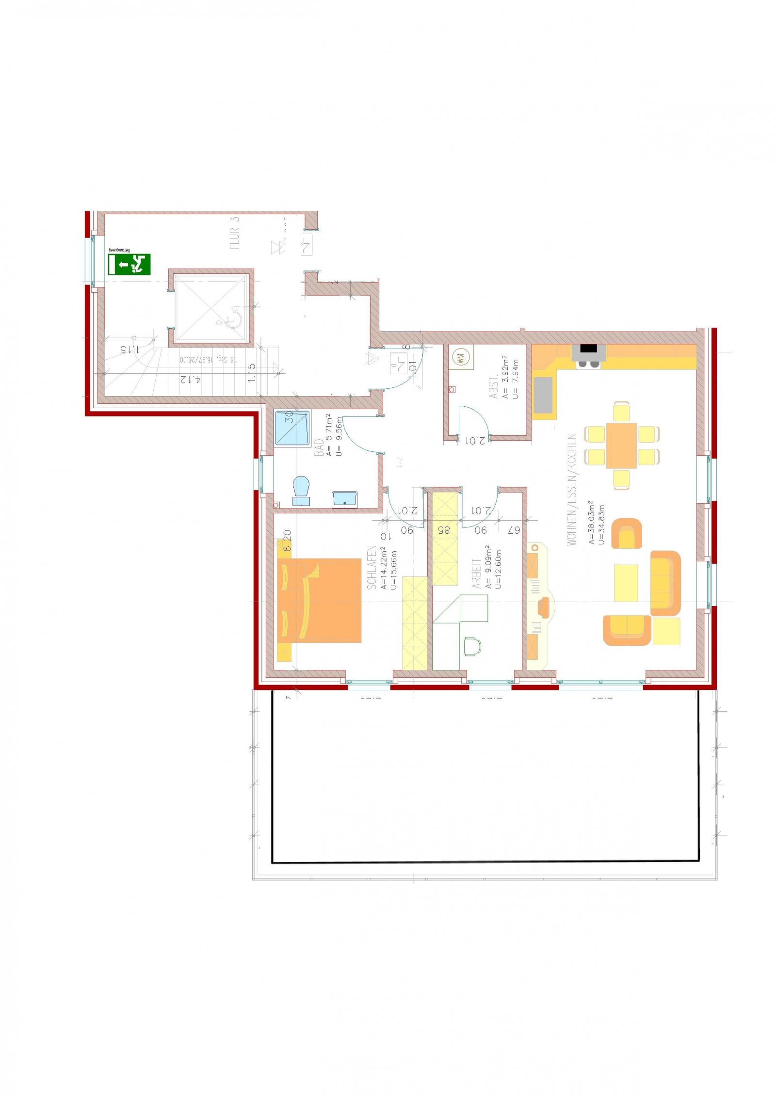 Grundriss Wohnung 5