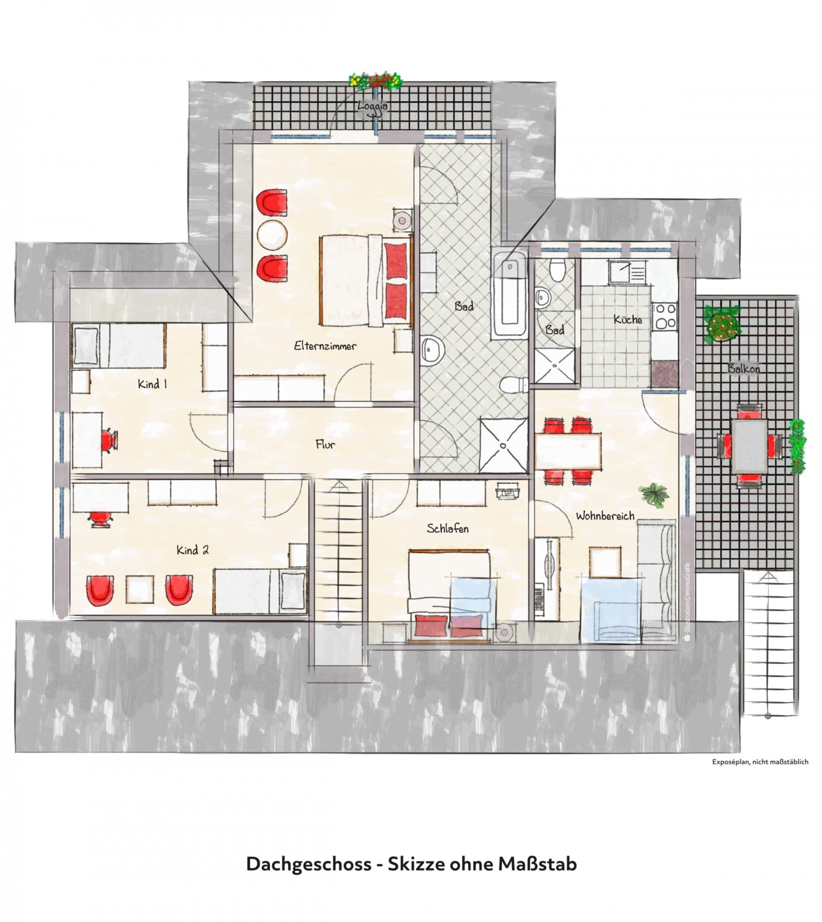 Grundriss Dachgeschoss