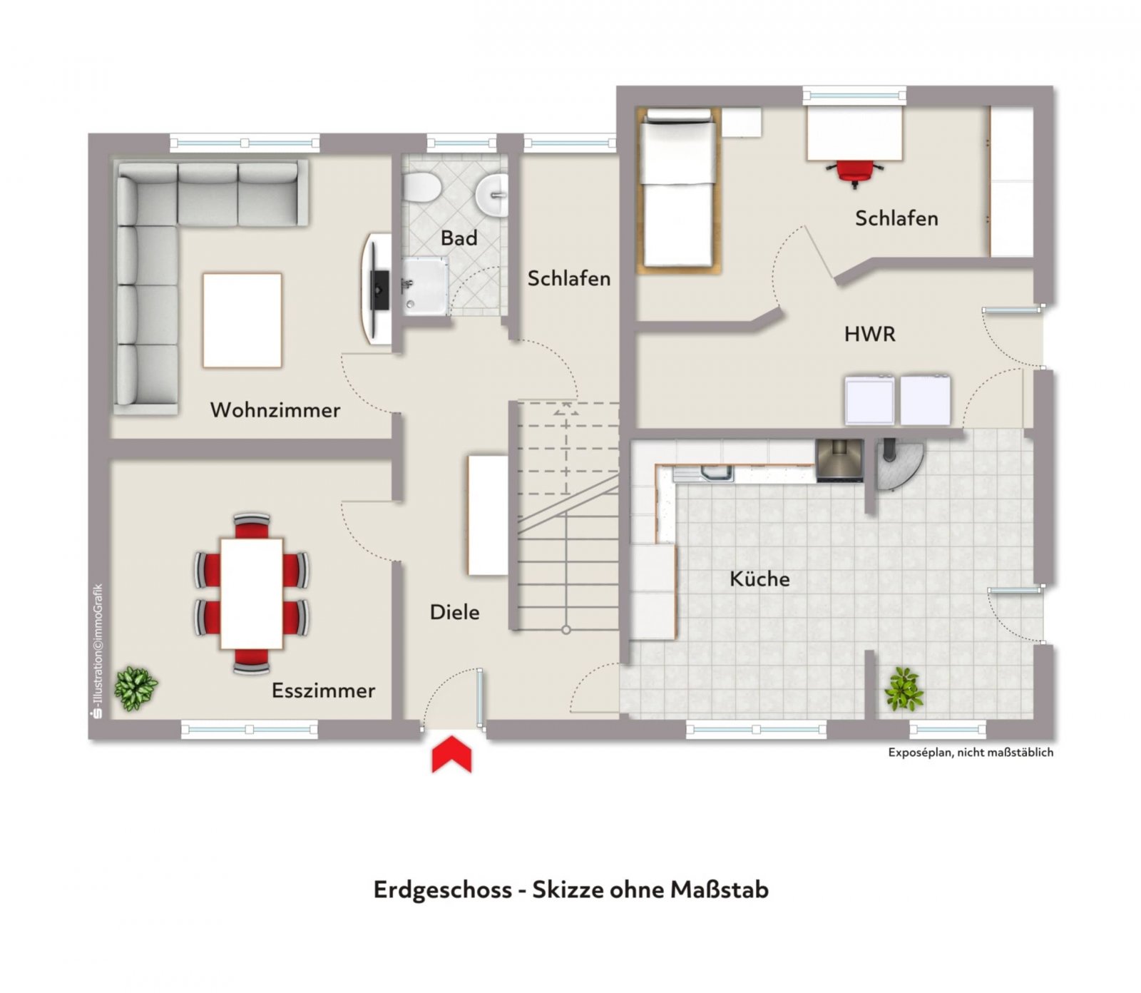 Grundriss Erdgeschoss