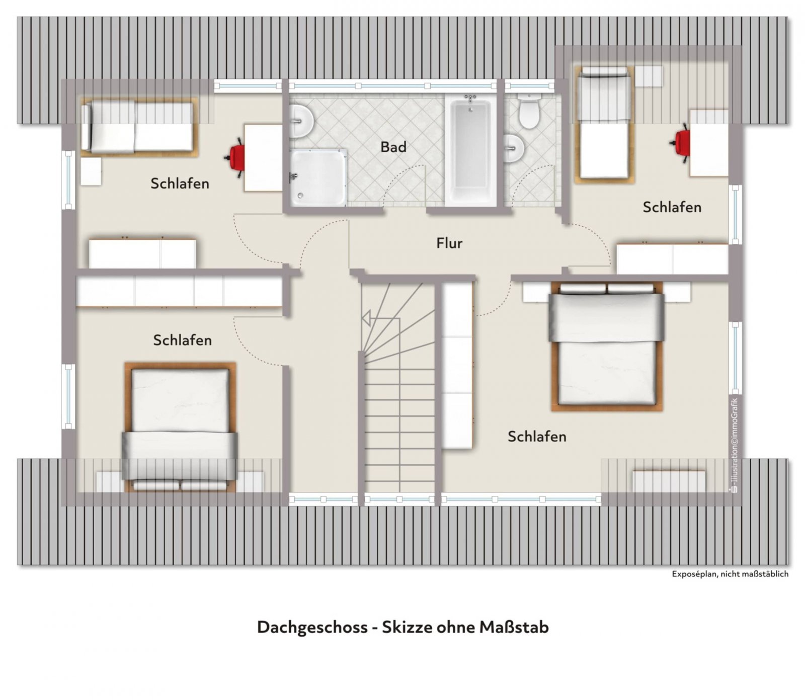 Grundriss Dachgeschoss