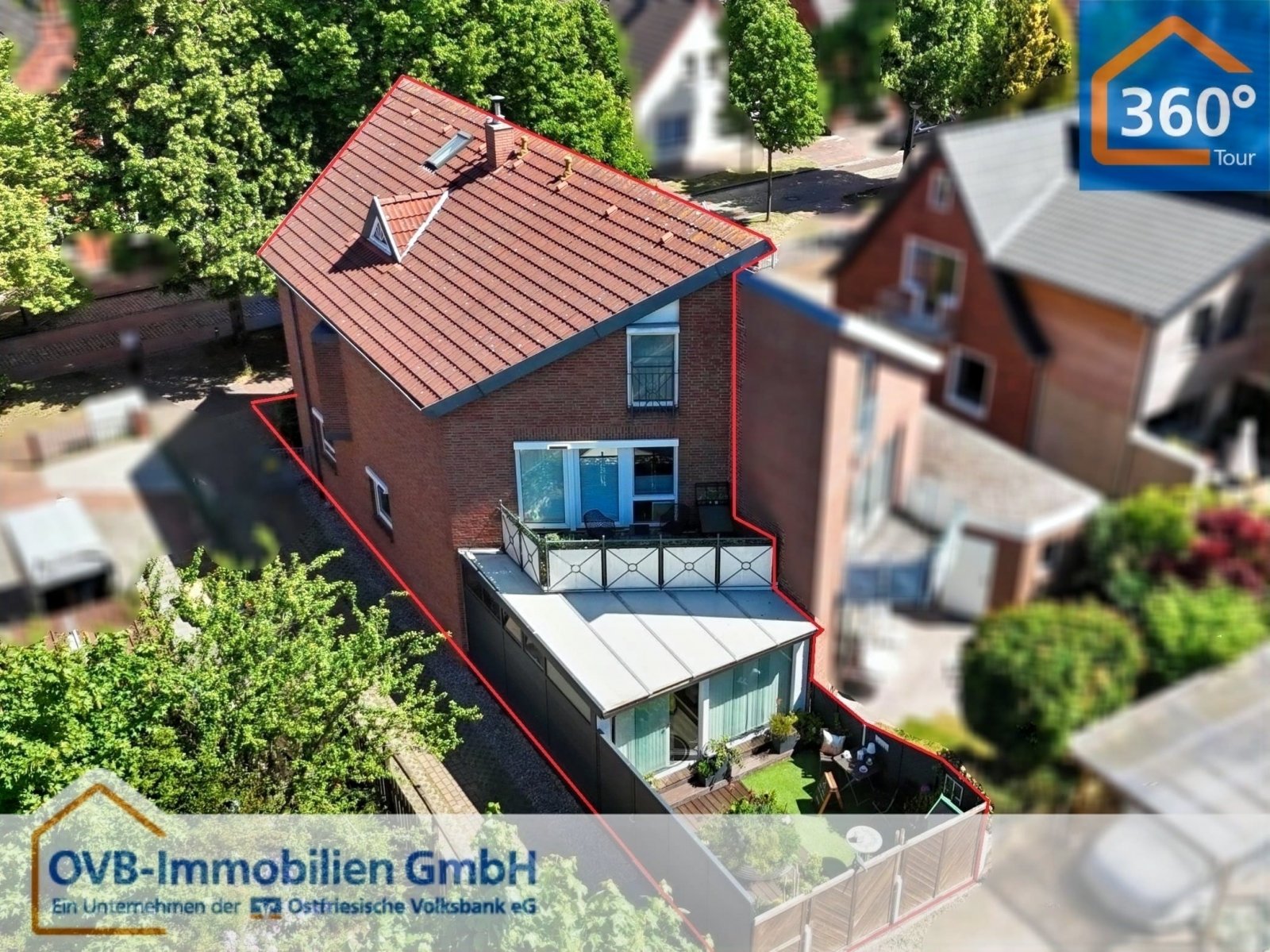 Drohnenaufnahme Rückansicht