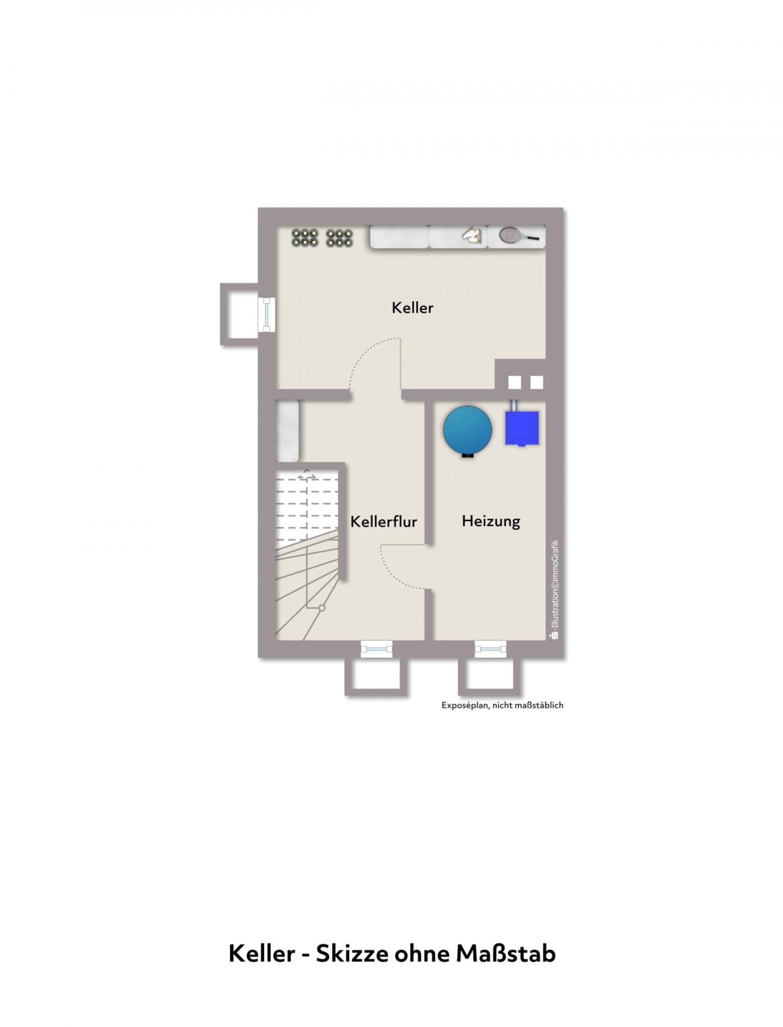 Grundriss Keller Immografik