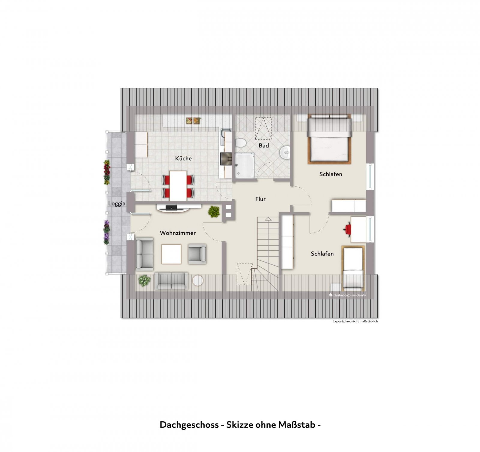 Grundriss Dachgeschoss