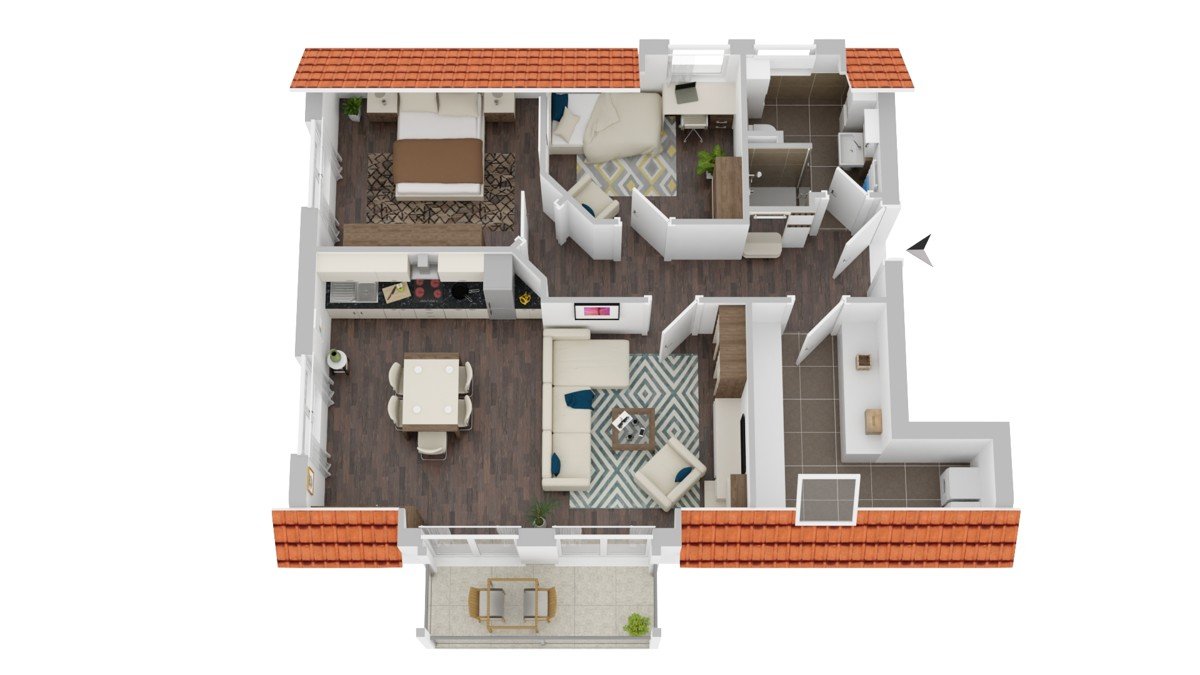 Grundriss Whg. 3, DG