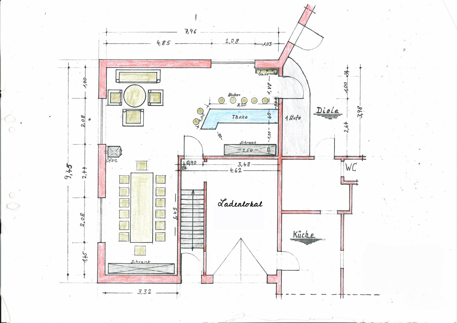 Grundriss EG Ladenlokal