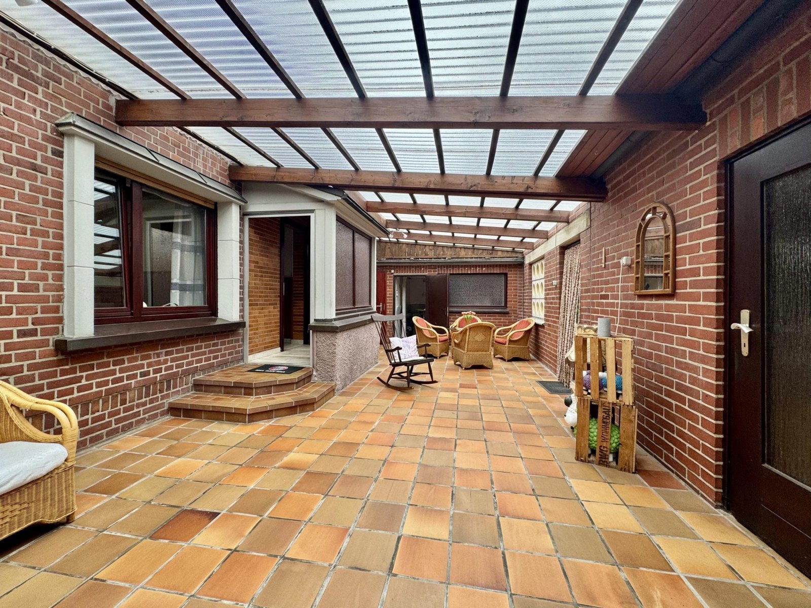 Überdachte Terrasse