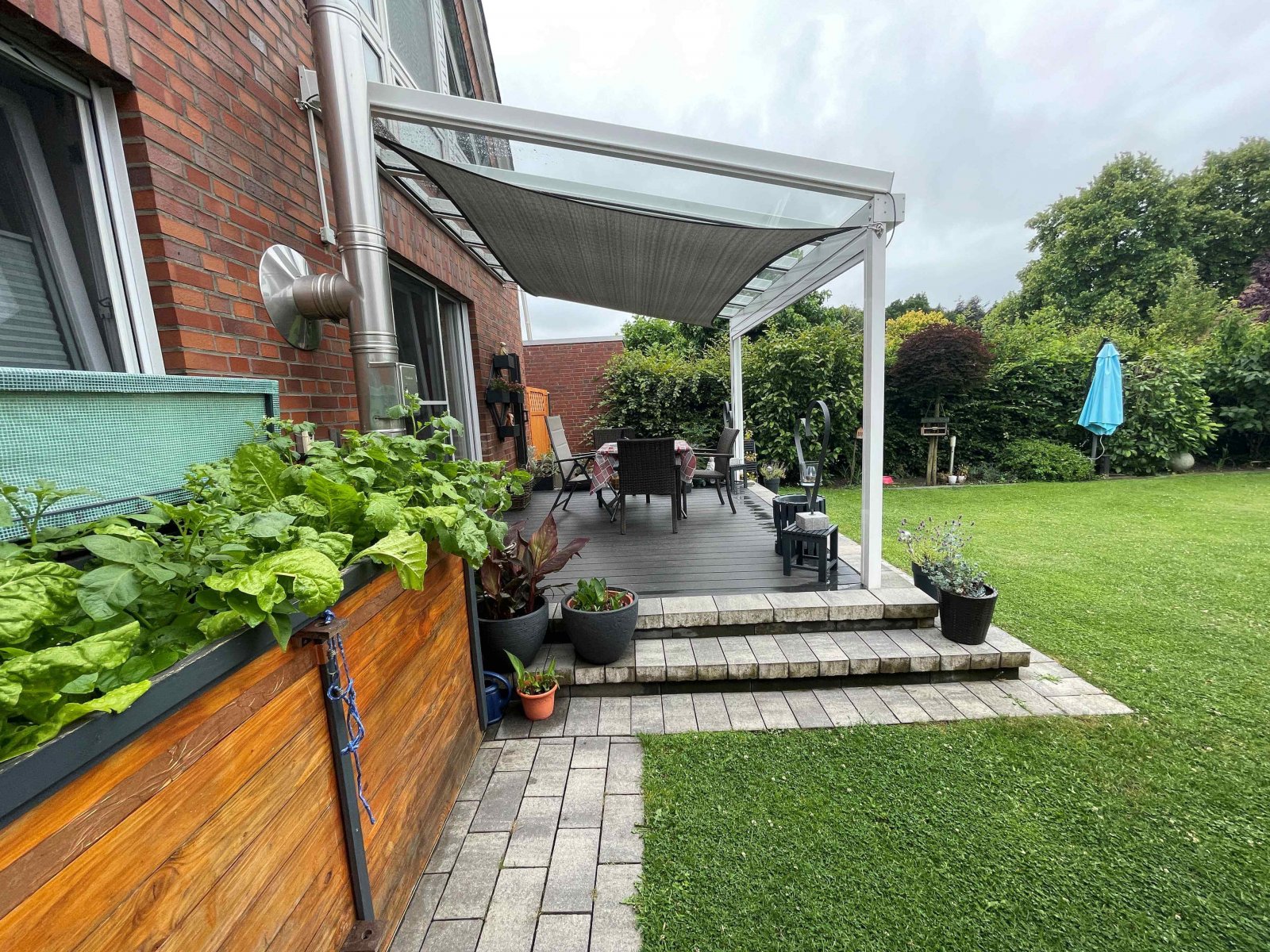 Überdachte Terrasse