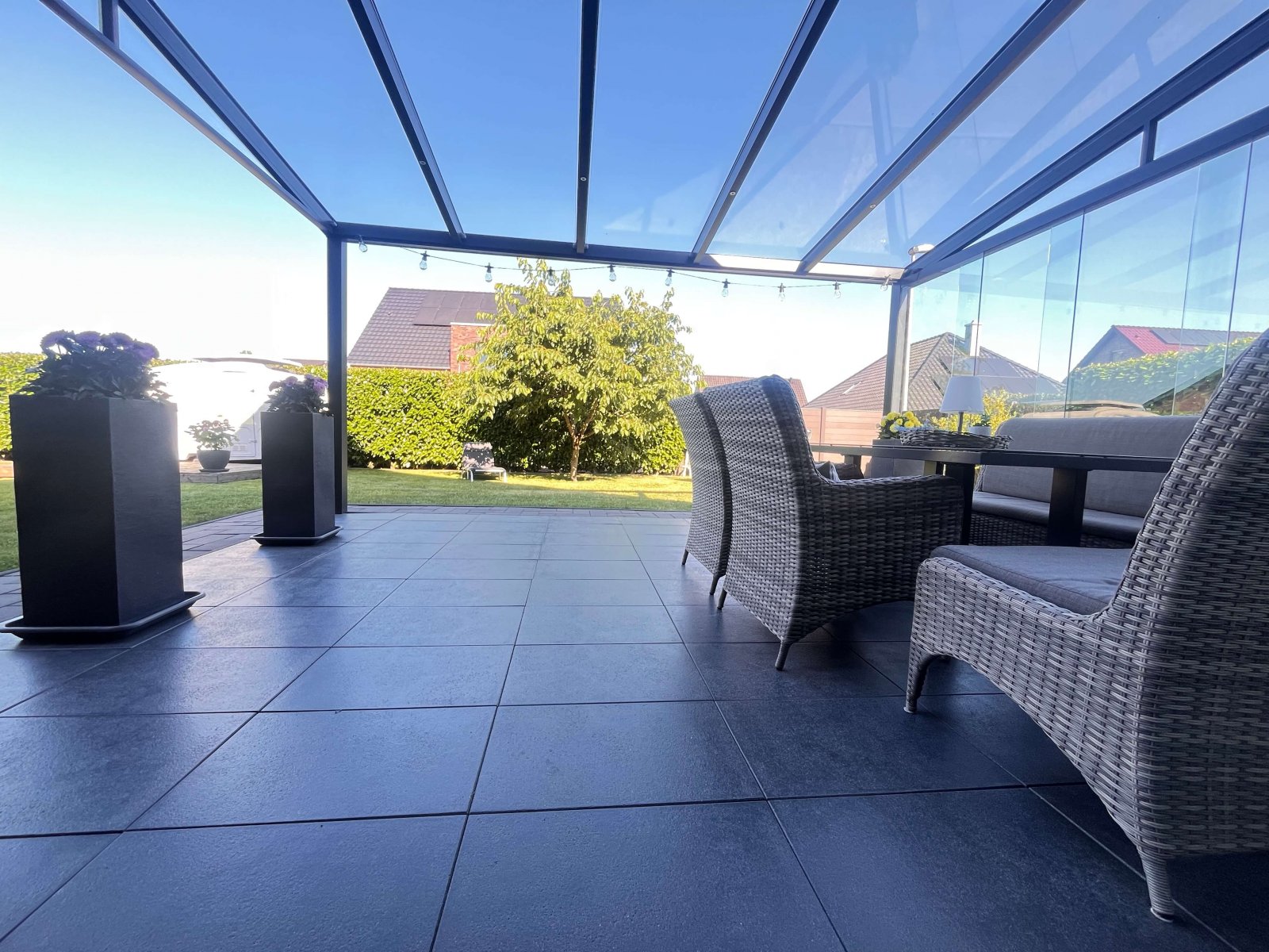 Überdachte Terrasse