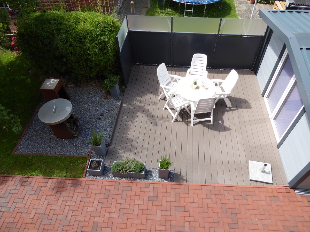 Blick auf Terrasse OG