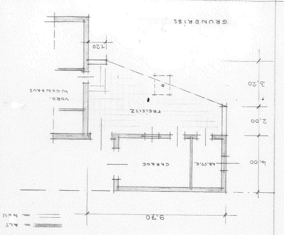 Grundriss Garage