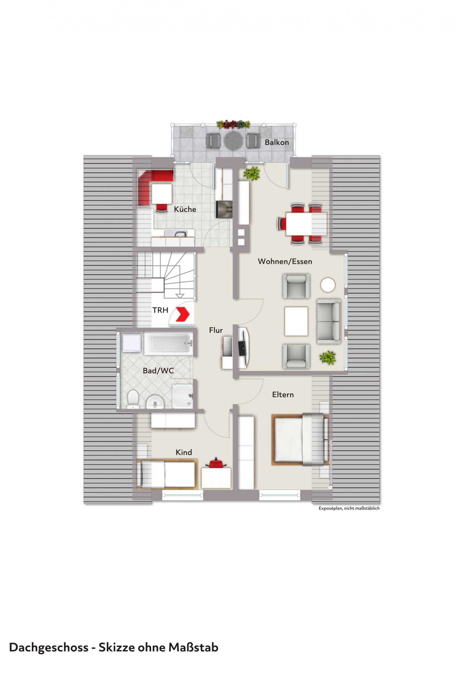 Grundriss Dachgeschoss