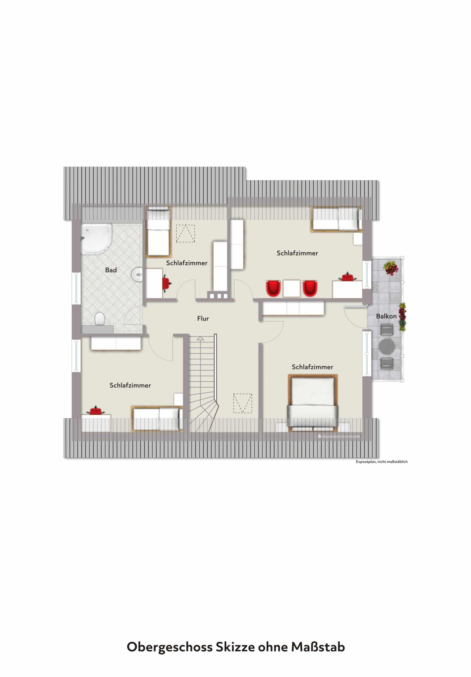 Grundriss Obergeschoss