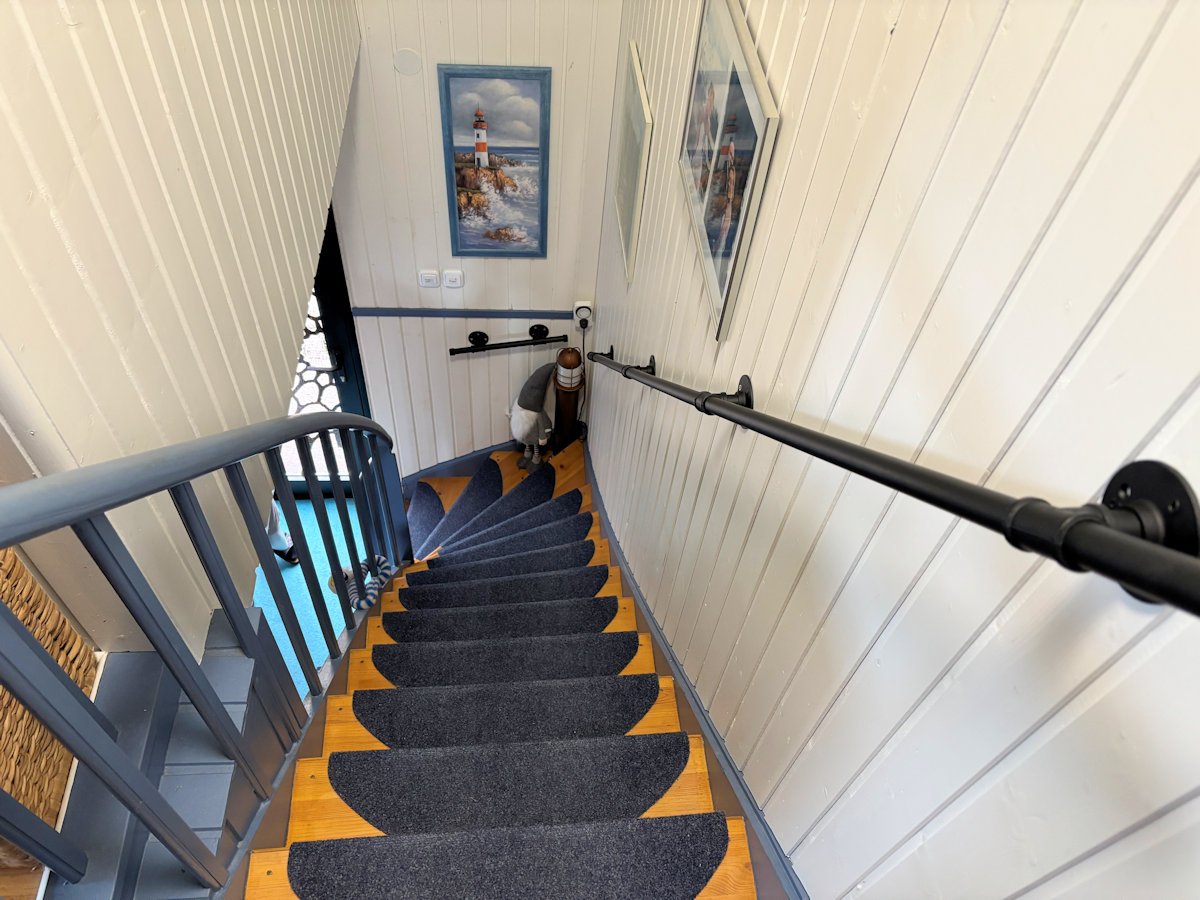 Treppe auch im friesisch Blau