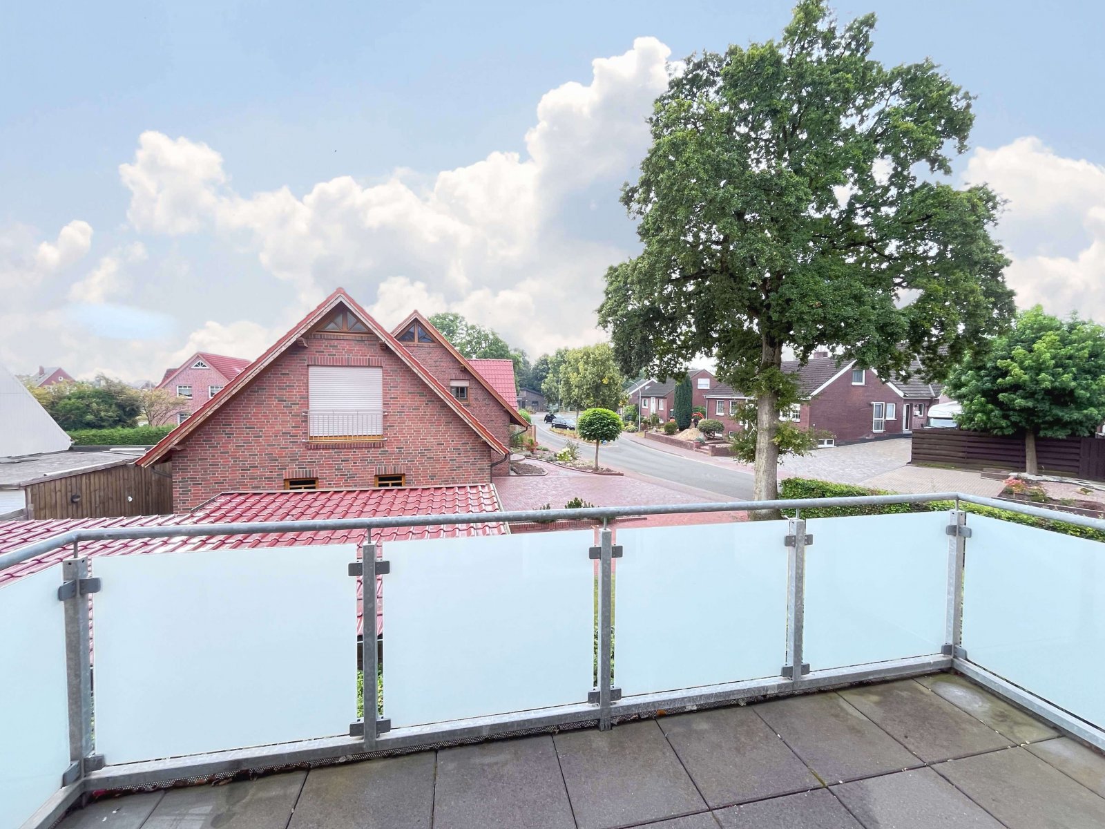 Blick vom Balkon