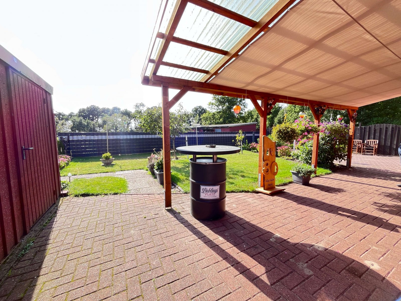 Überdachte Terrasse