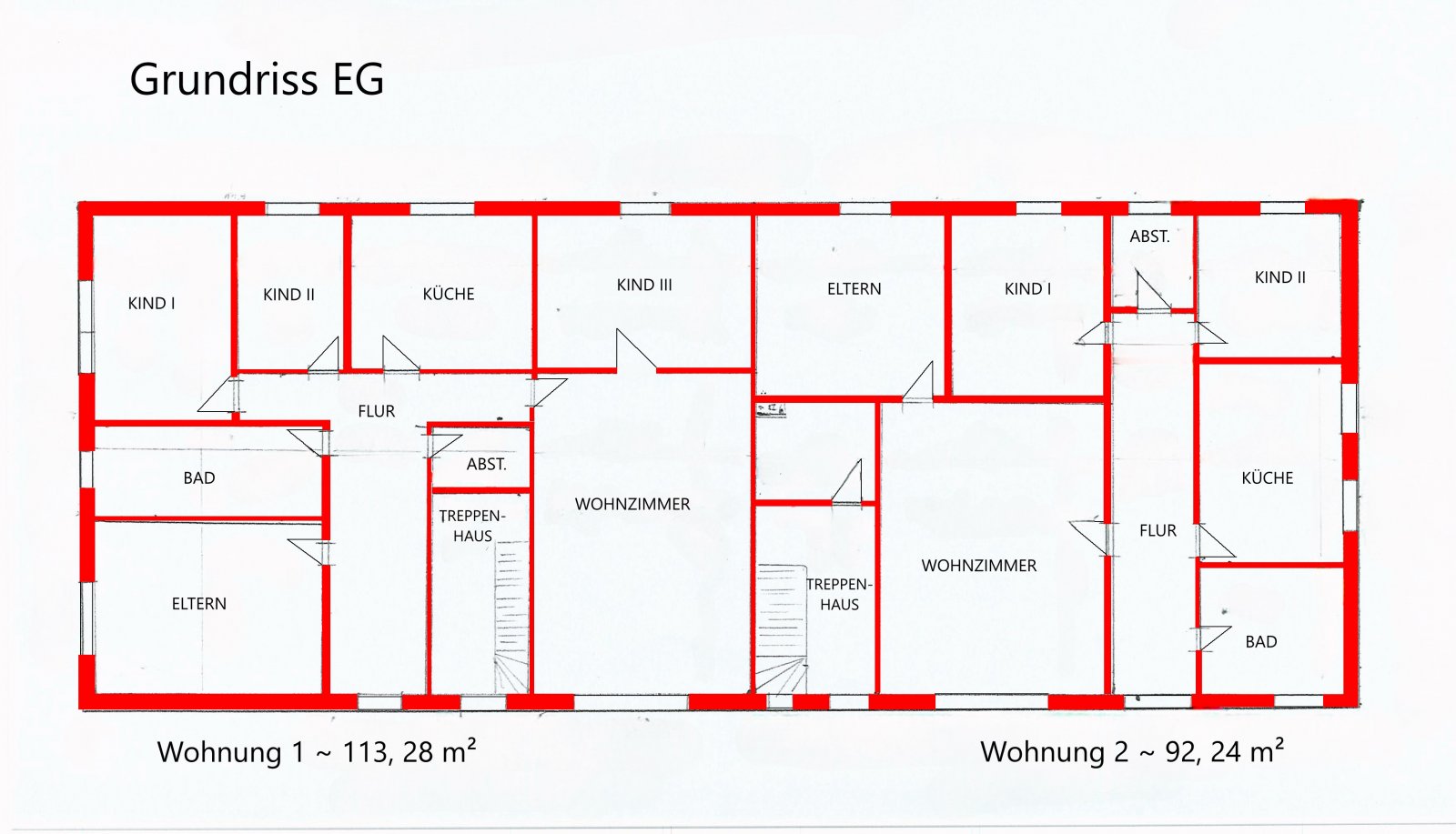 Grundriss EG ohne Maße