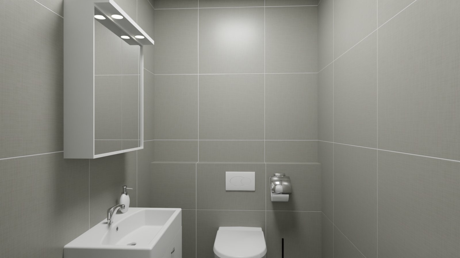 Visualisierung Gäste-WC