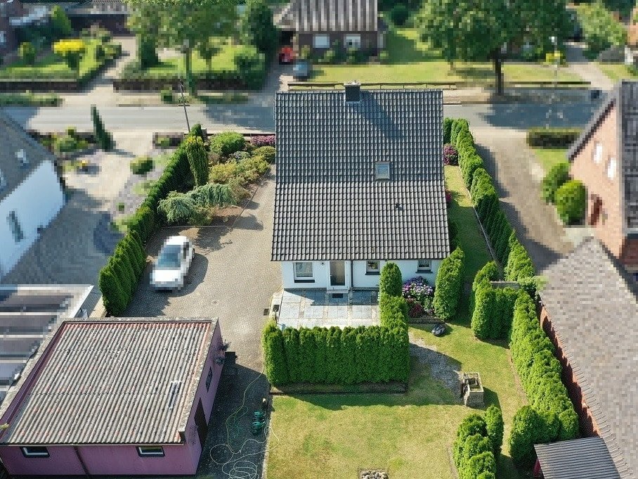 Luftbildaufnahme aus nördlicher Richtung