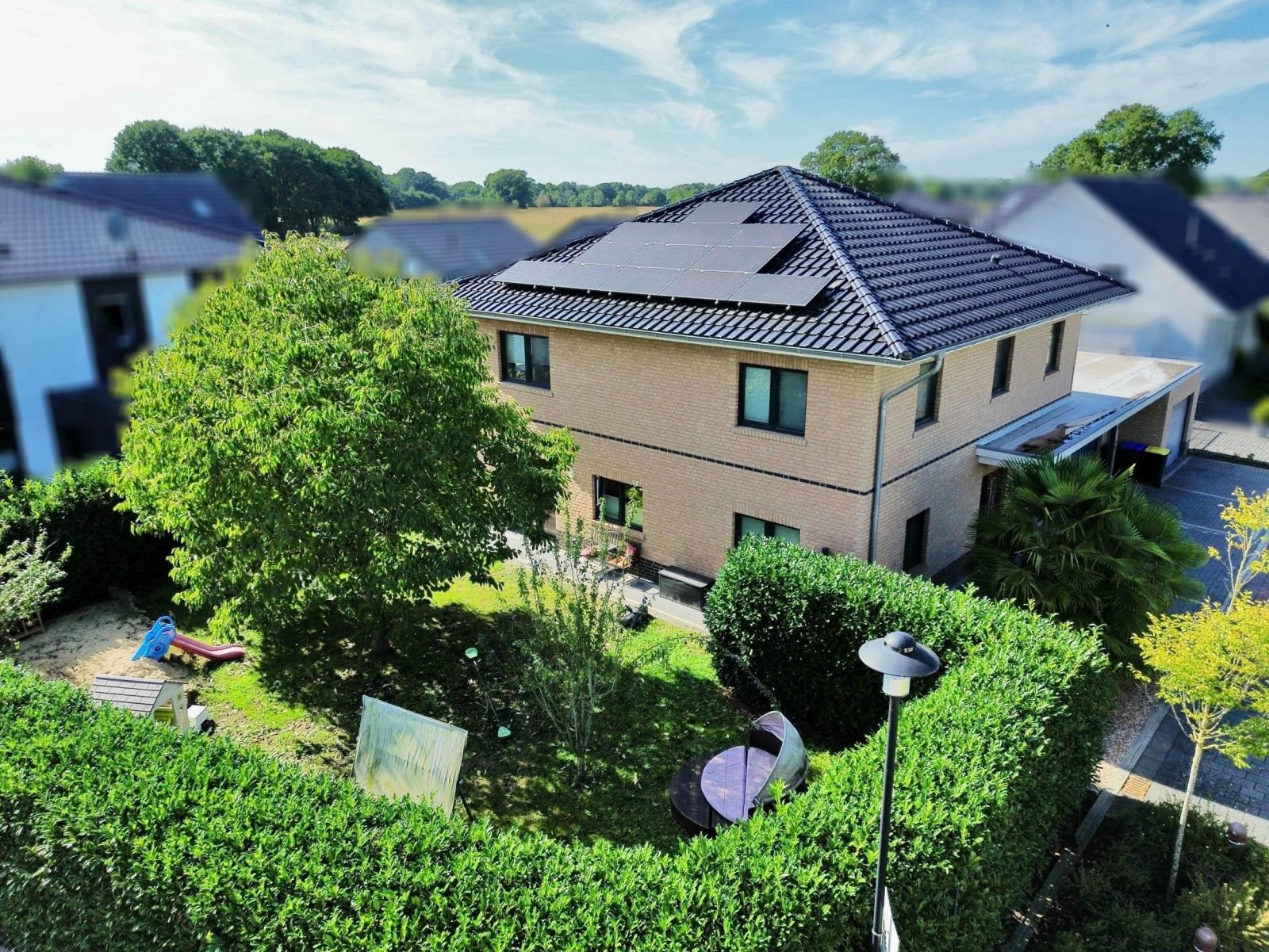 Luftaufnahme Garten