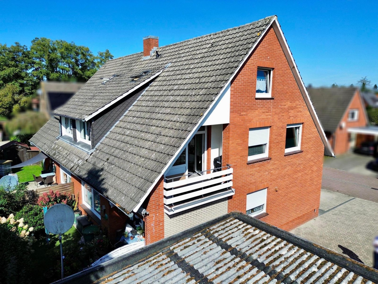 Luftaufnahme von hinten