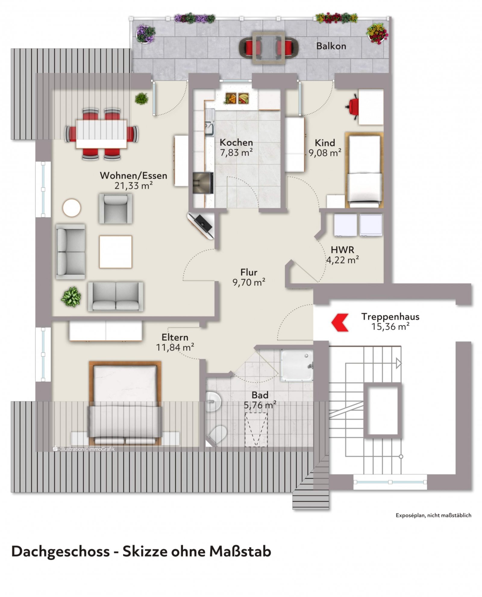 Grundriss Dachgeschoss