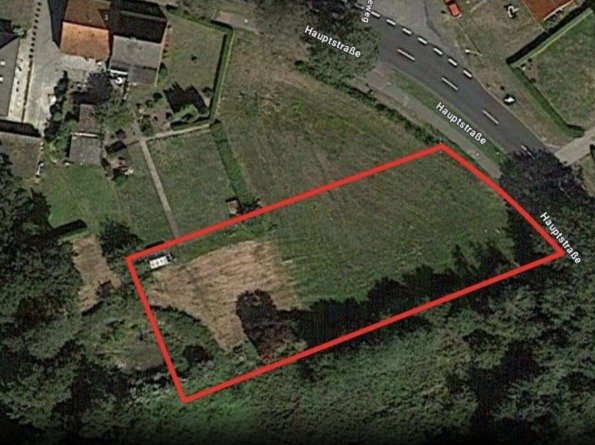 Luftaufnahme (Quelle: Google maps), Grundstück skizziert Luftaufnahme (Quelle: Google maps), Grundstück skizziert