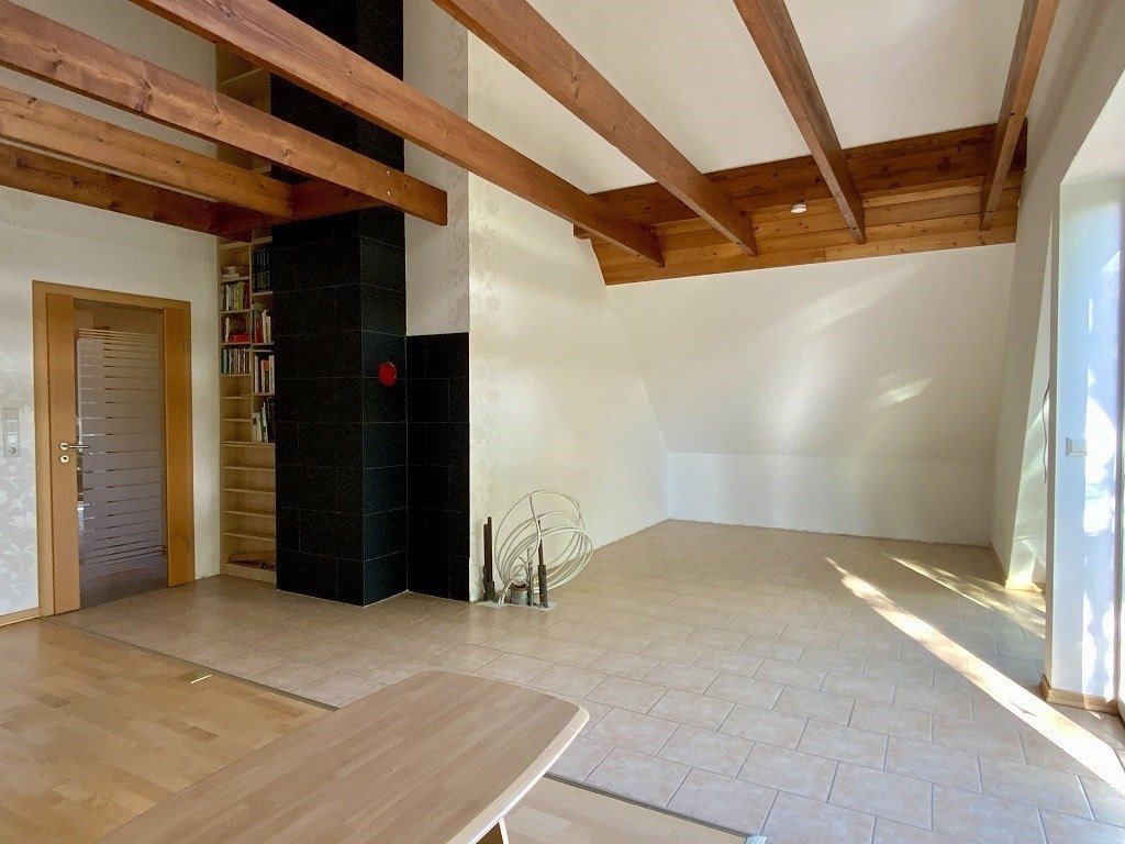 Wohnzimmer im Dachgeschoss