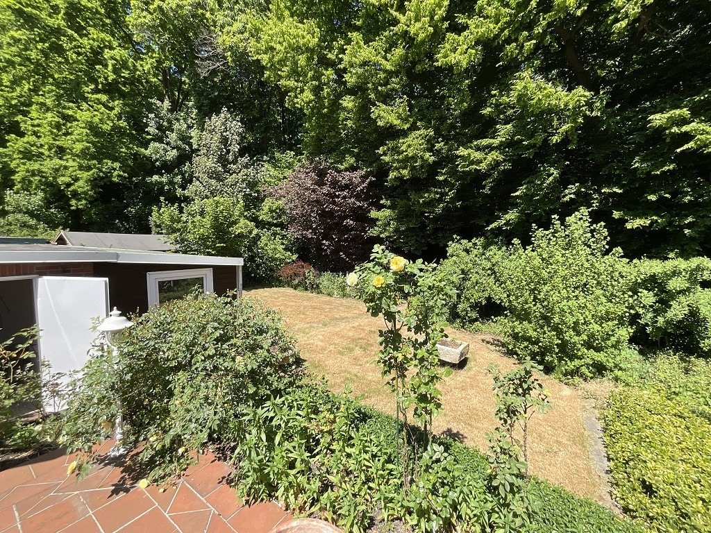 Blick auf die Gartenrückseite