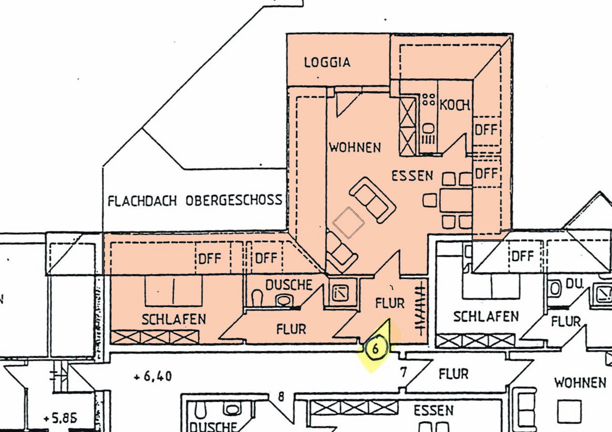 Grundriss Whg. Nr. 6