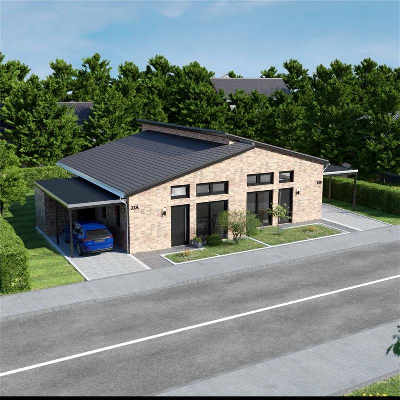 Aschendorf: Vorankündigung | 4x Neubau BUNGALOW KfW-40-QNG in Aschendorf 