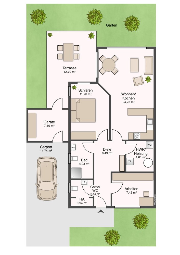 Grundriss -rechte-Haushälfte-