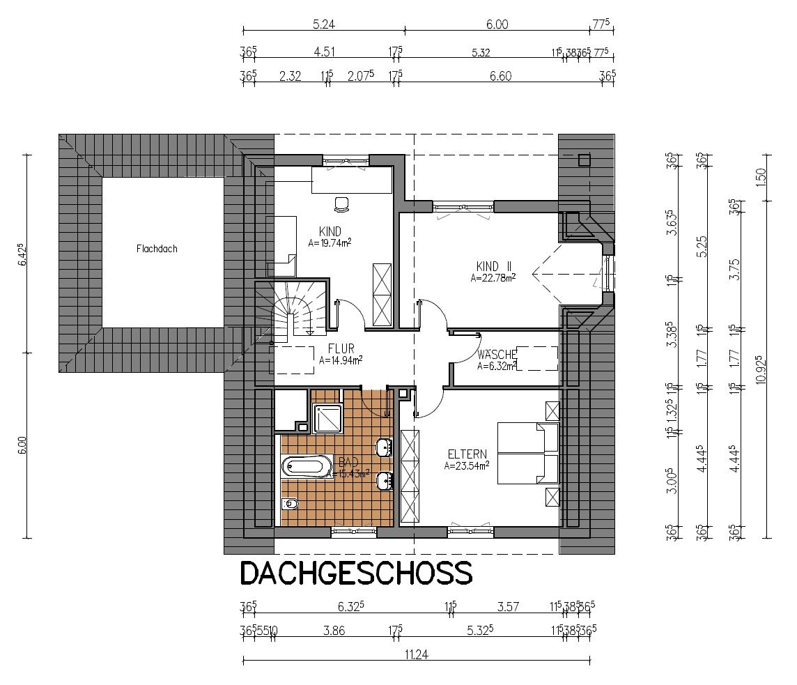 Grundriss Dachgeschoss