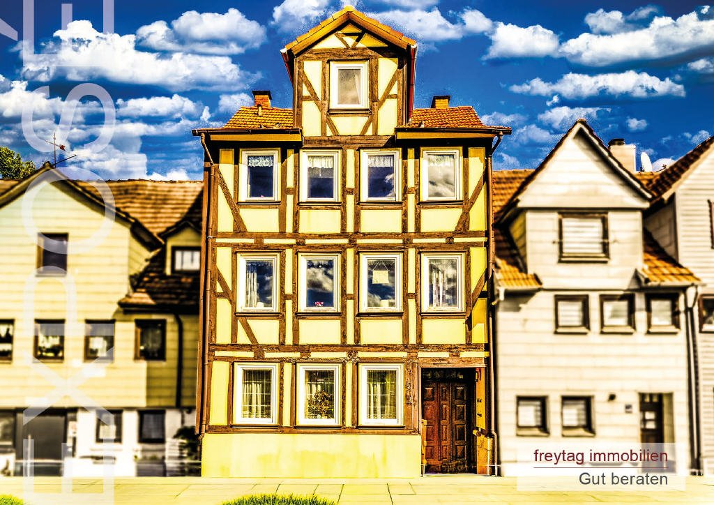 Hann.-Münden: Hann.-Münden: Großes Fachwerkhaus an der Werra Hann.-Münden: Hann.-Münden: Großes Fachwerkhaus an der Werra