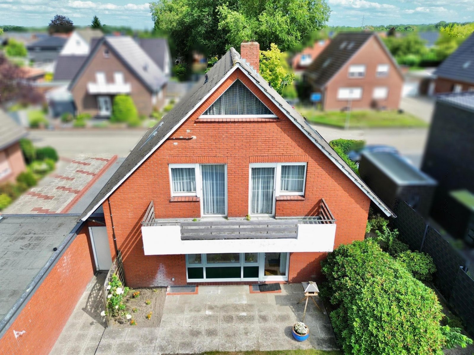 Luftaufnahme, Rückansicht