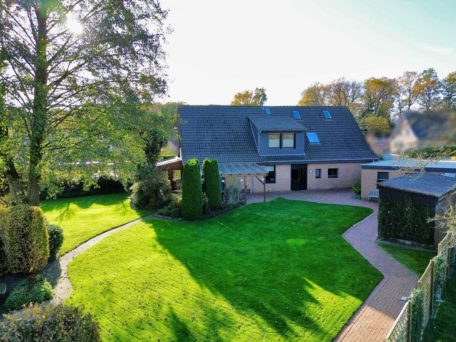 Luftbild von hinten Luftbild von hinten