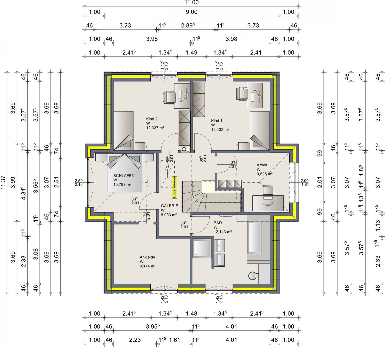 Grundriss DG Grundriss DG