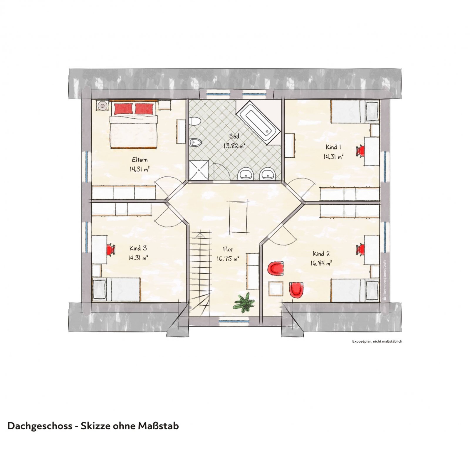 Grundriss Dachgeschoss