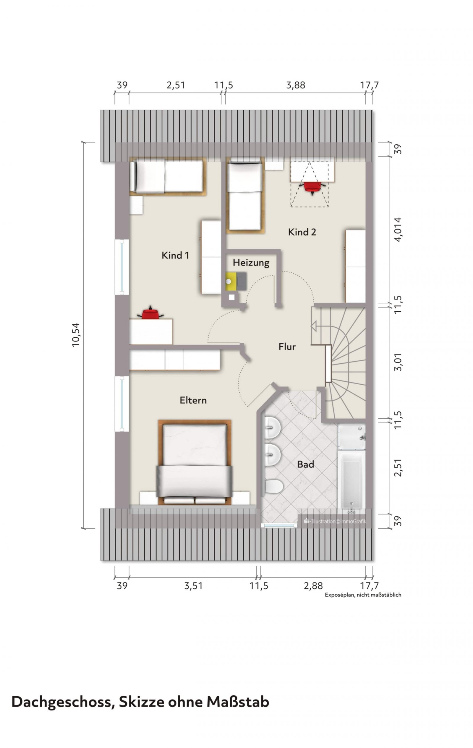 Grundriss Dachgeschoss