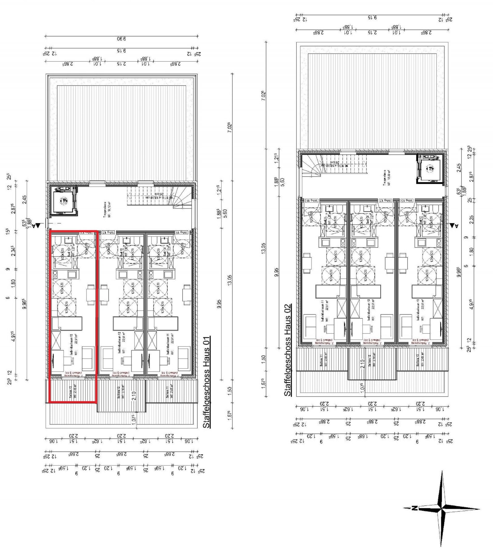 Grundriss Wohnung 01.13