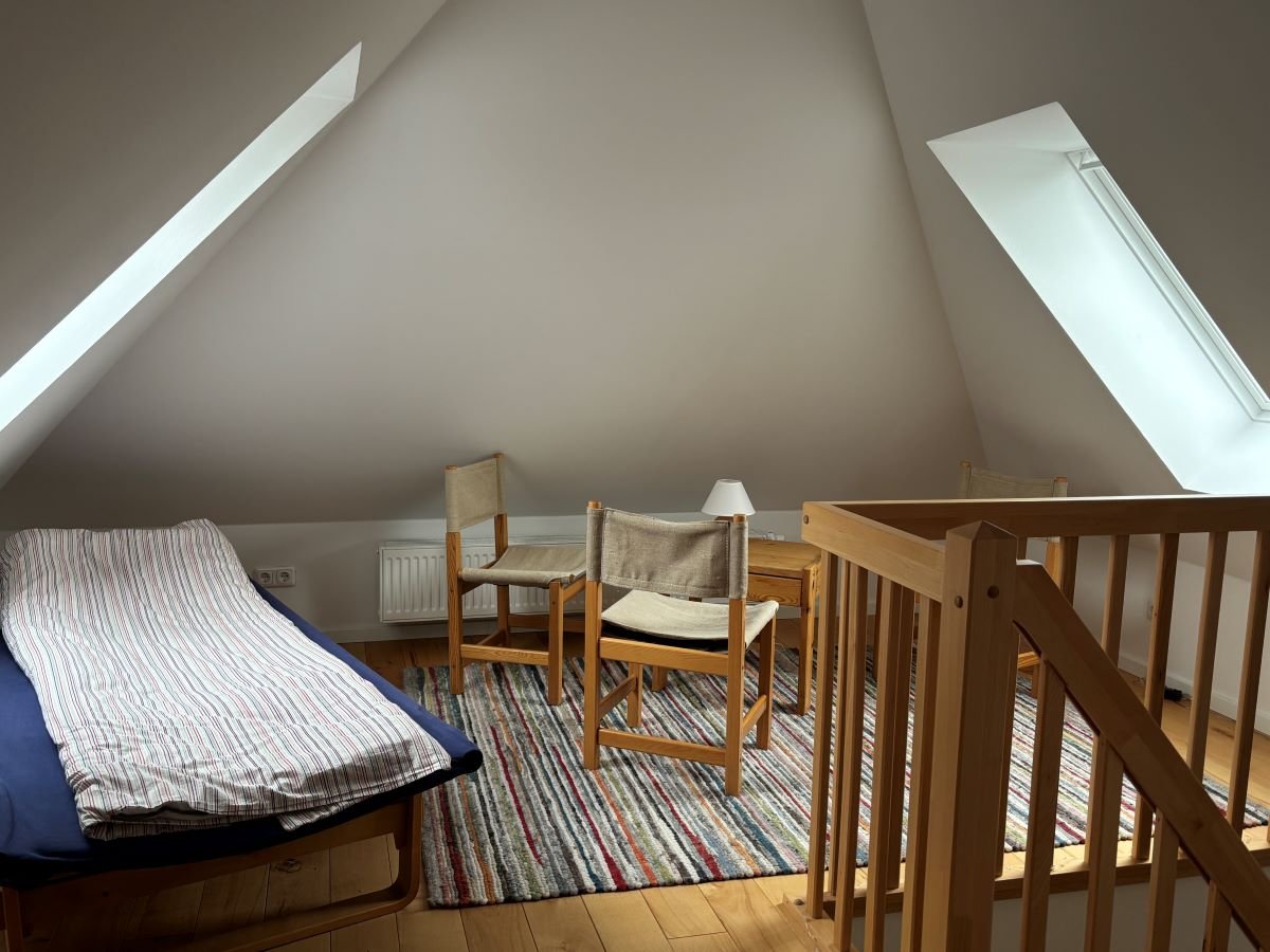 Schlafgalerie im Spitzboden 