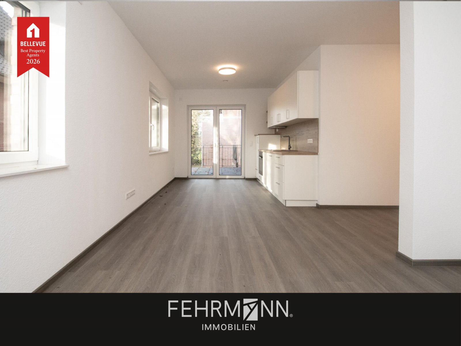 Lathen: Stilvolle Neubau-Wohnung in Lathen: 2 Zimmer im Obergeschoss mit Balkon – zur Miete! 
