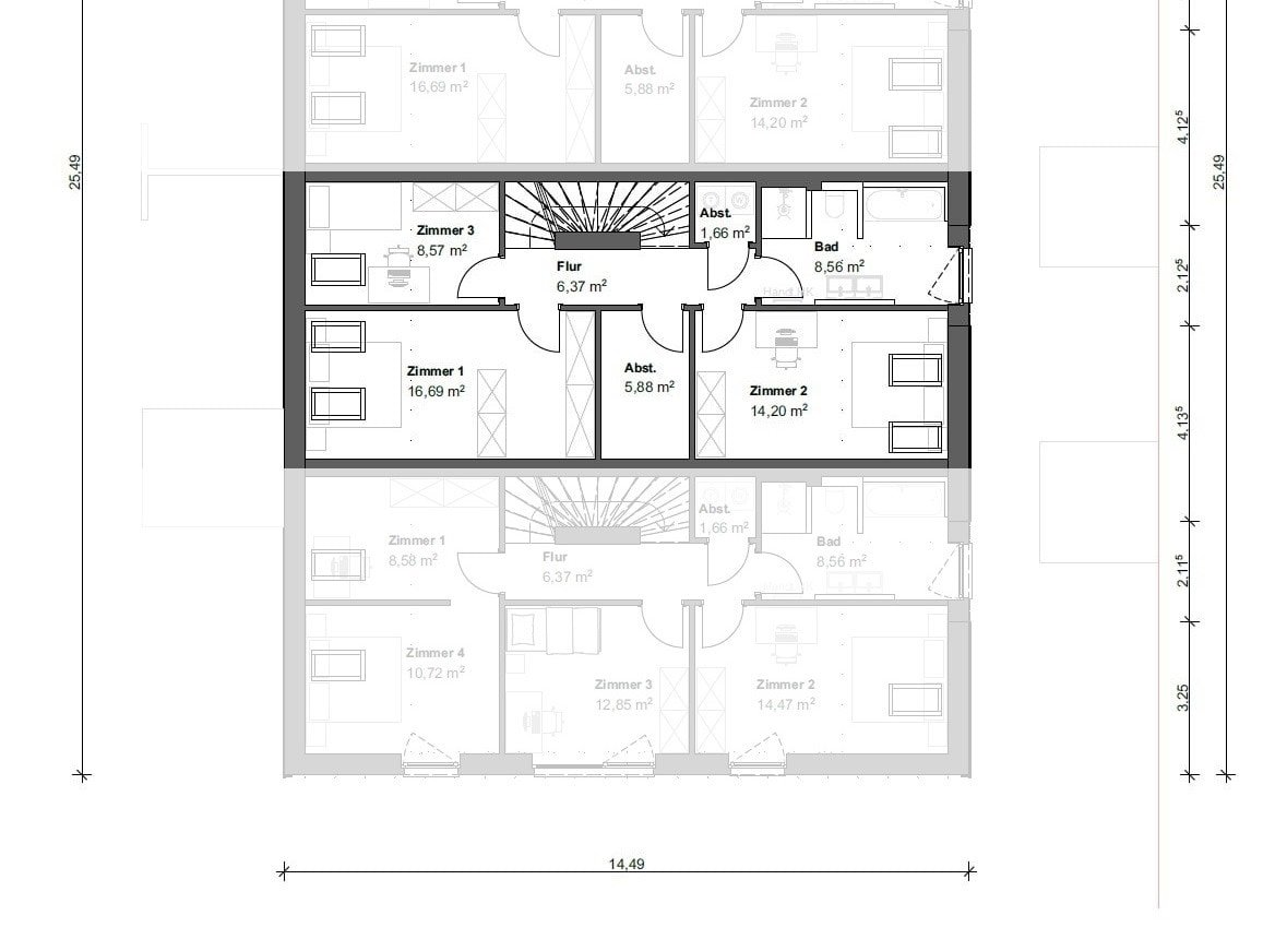 2_261 Aufteilung Dachgeschoss