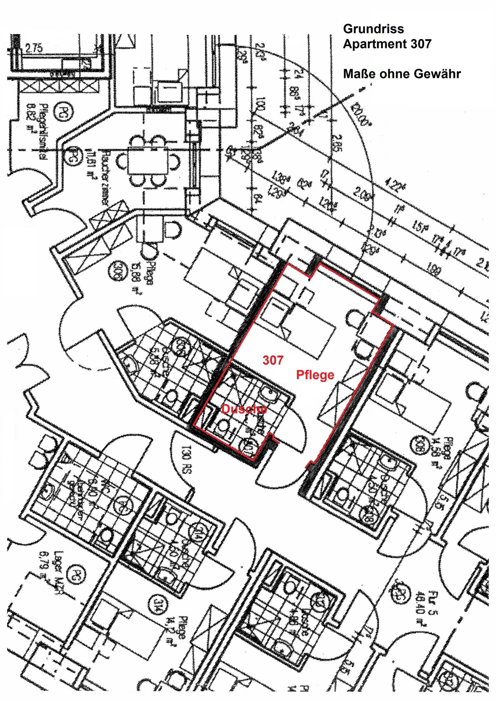 Grundriss Wohnung 307
