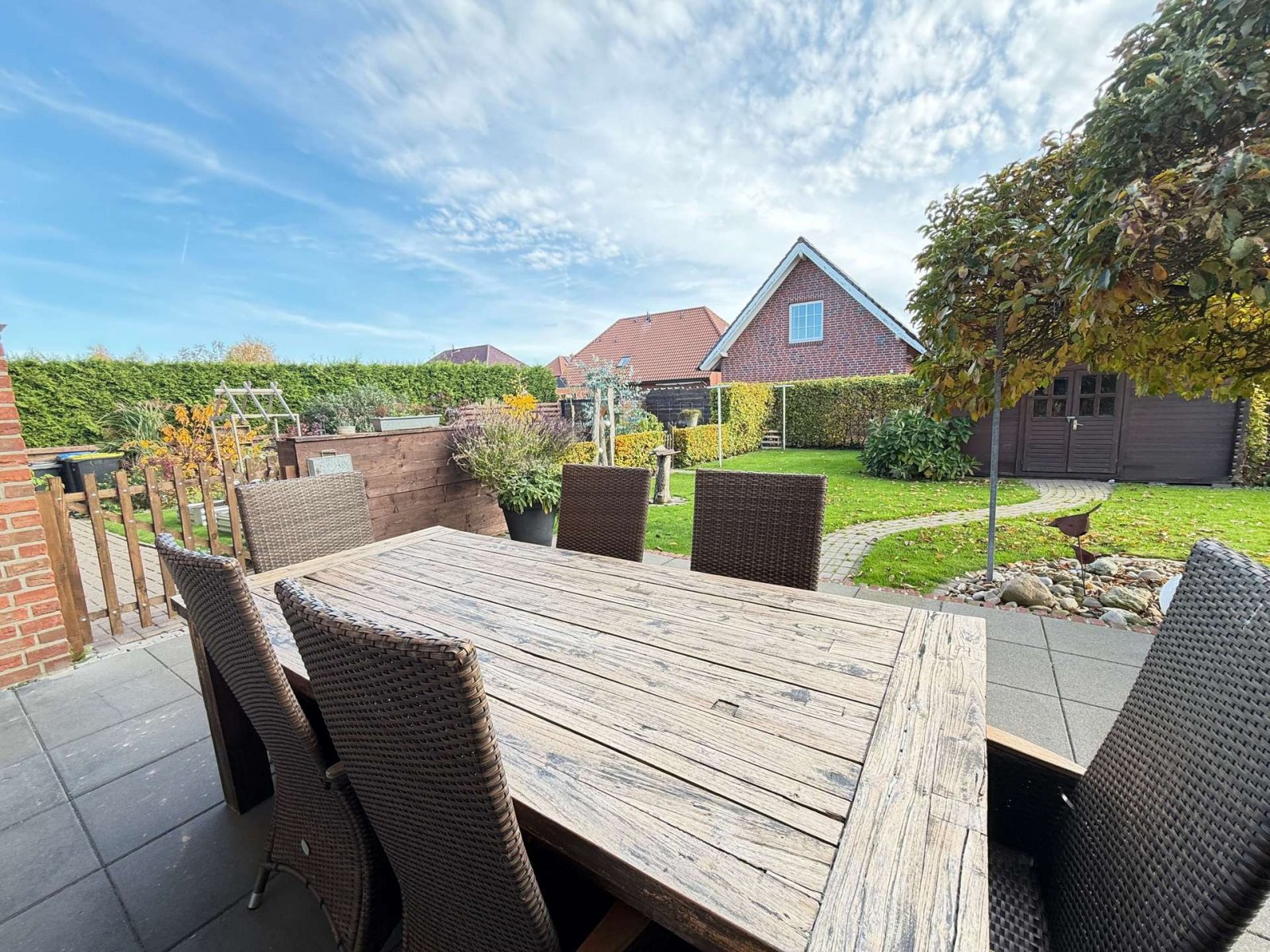 Terrasse Blick in den Garten