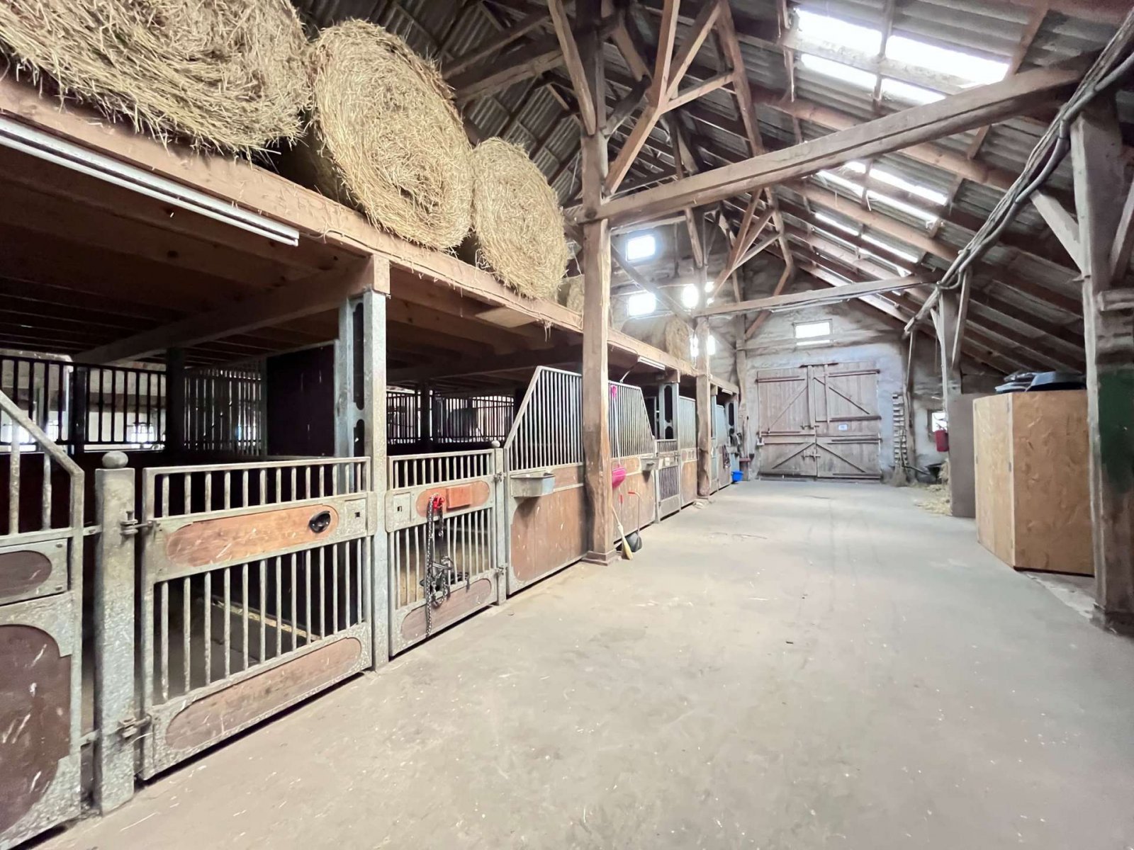 Tenne mit Pferdeboxen